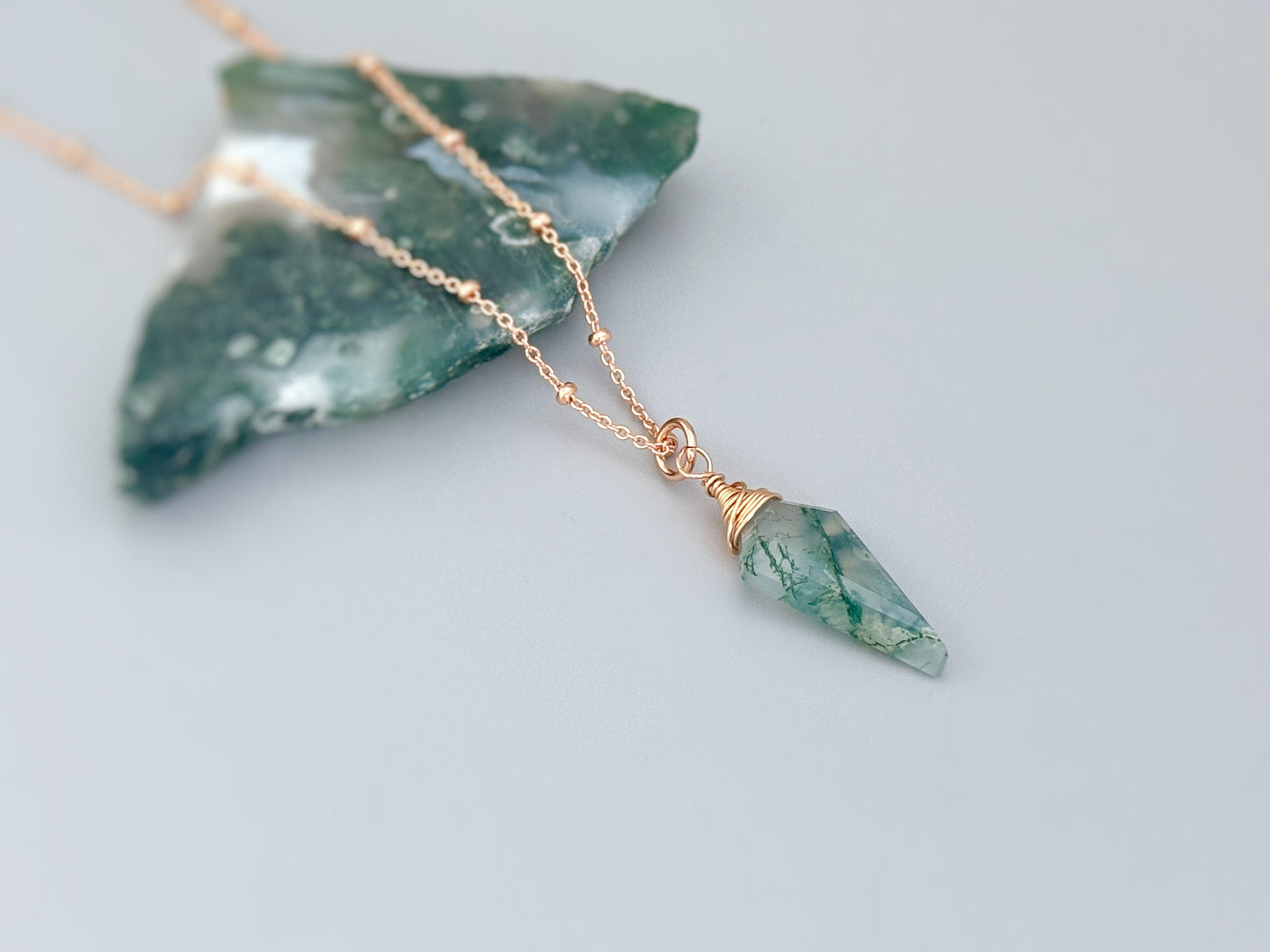Boho  Sterling Silver & Gold Filled Solitaire Necklace