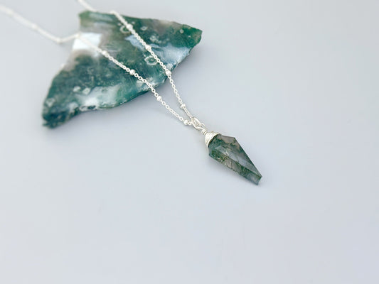 Boho  Sterling Silver & Gold Filled Solitaire Necklace